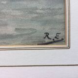 Émile RAISSIGUIER 1851-1932. The Seine at the Pont Neuf, 1884. Watercolour.