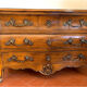 Louis XV style tomb chest of drawers with 5 drawers