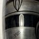 Vase art déco en verre noir et argent  signé hem    années 30