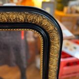 Antique gold and black mirror