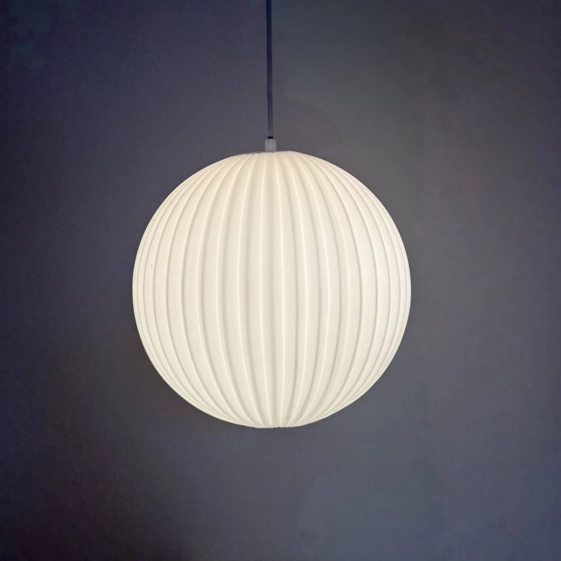 Rare Louis Kalff for Philips opaline glass pendant light, 1960s