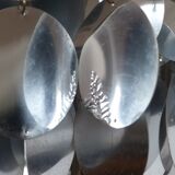 Table lamp silver lozenge and tulip foot, end of the years 70