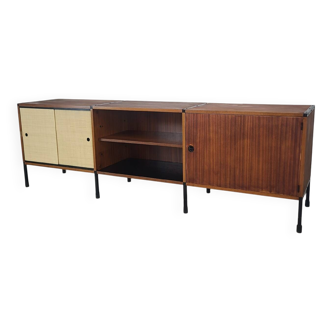 Enfilade ARP Minvielle Design Guariche vintage teck 1960