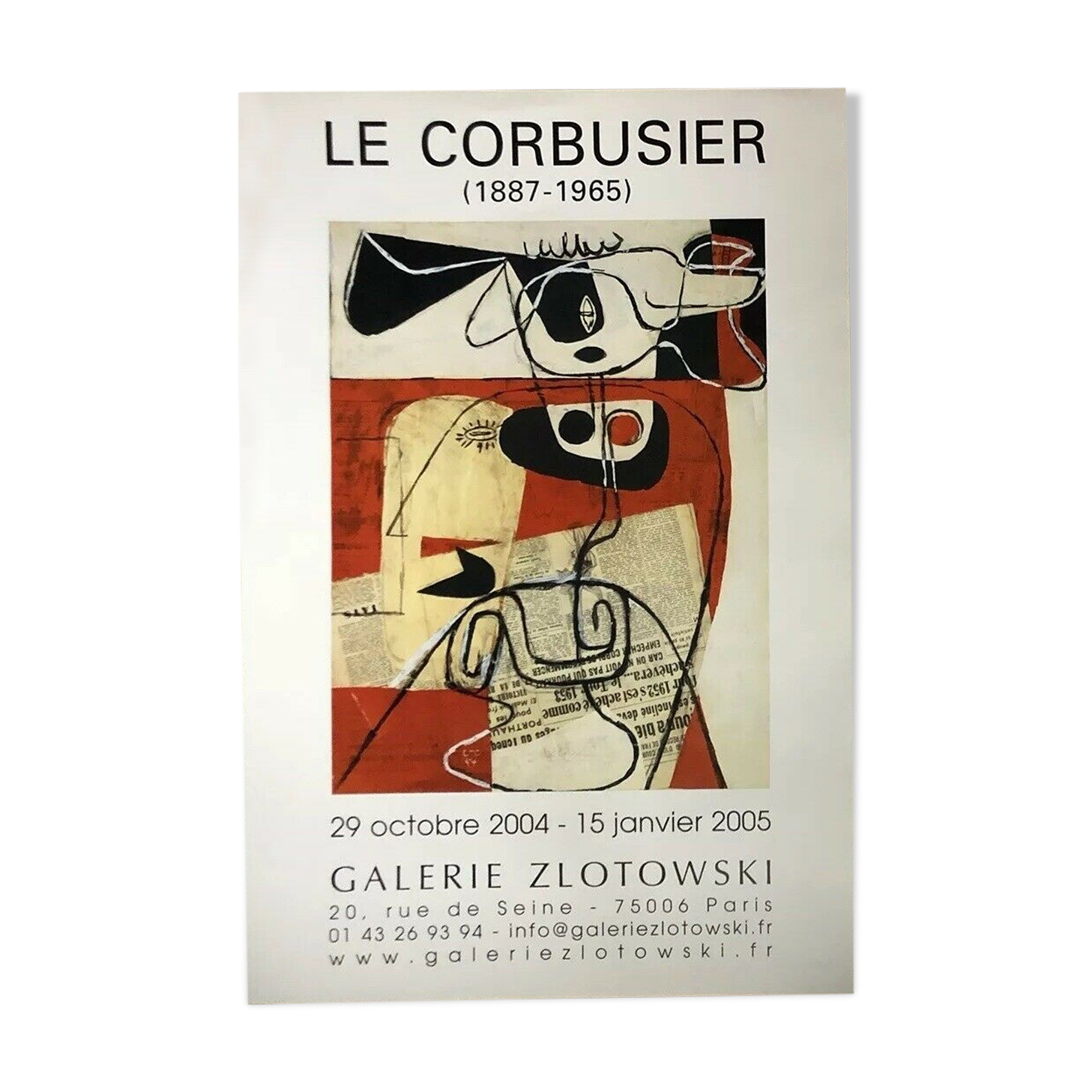 Le Corbusier Original Offset Lithograph Galerie Zlotowski 2005