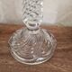 Molded glass candle holder
