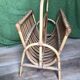 Rattan magazine rack