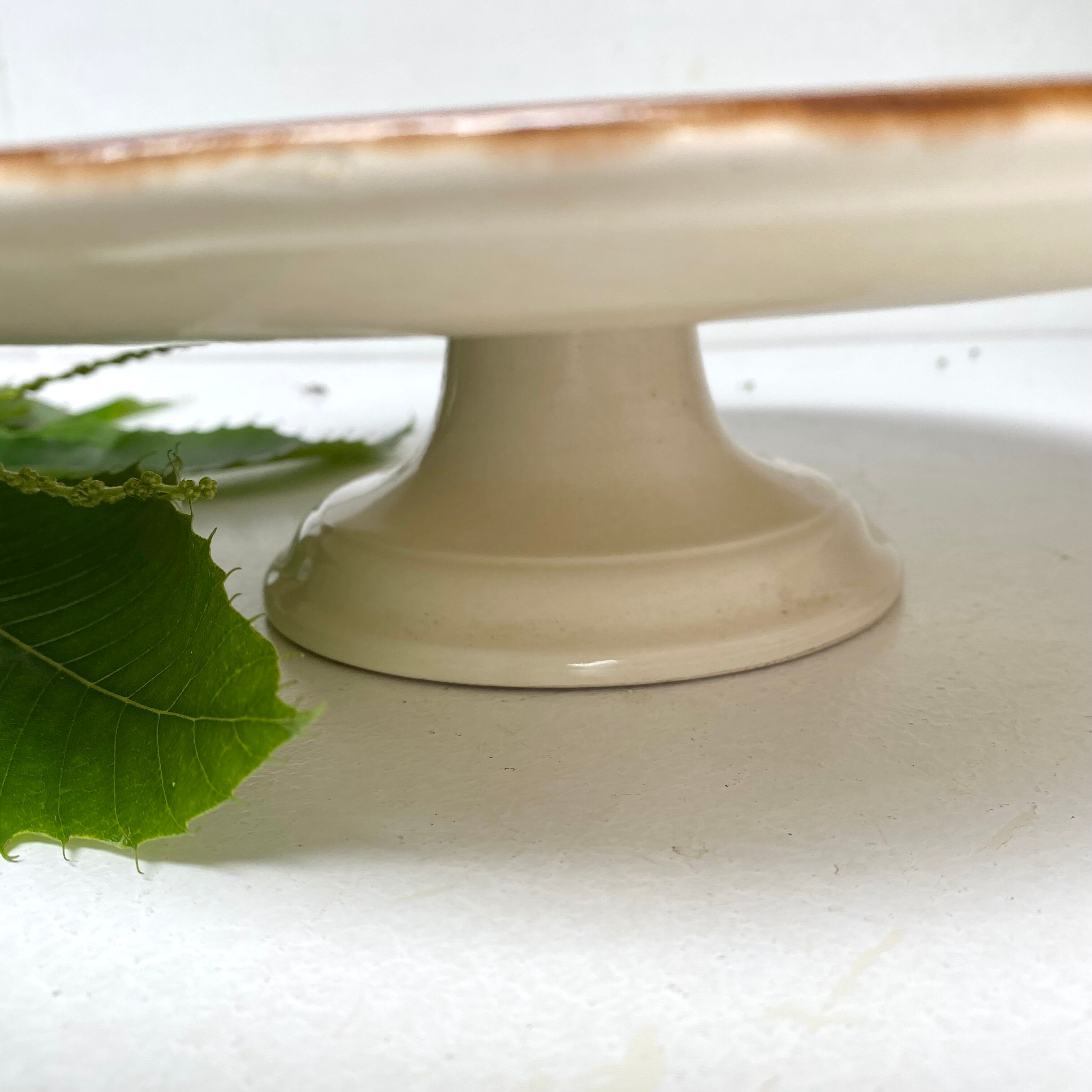 Vintage footed pie dish