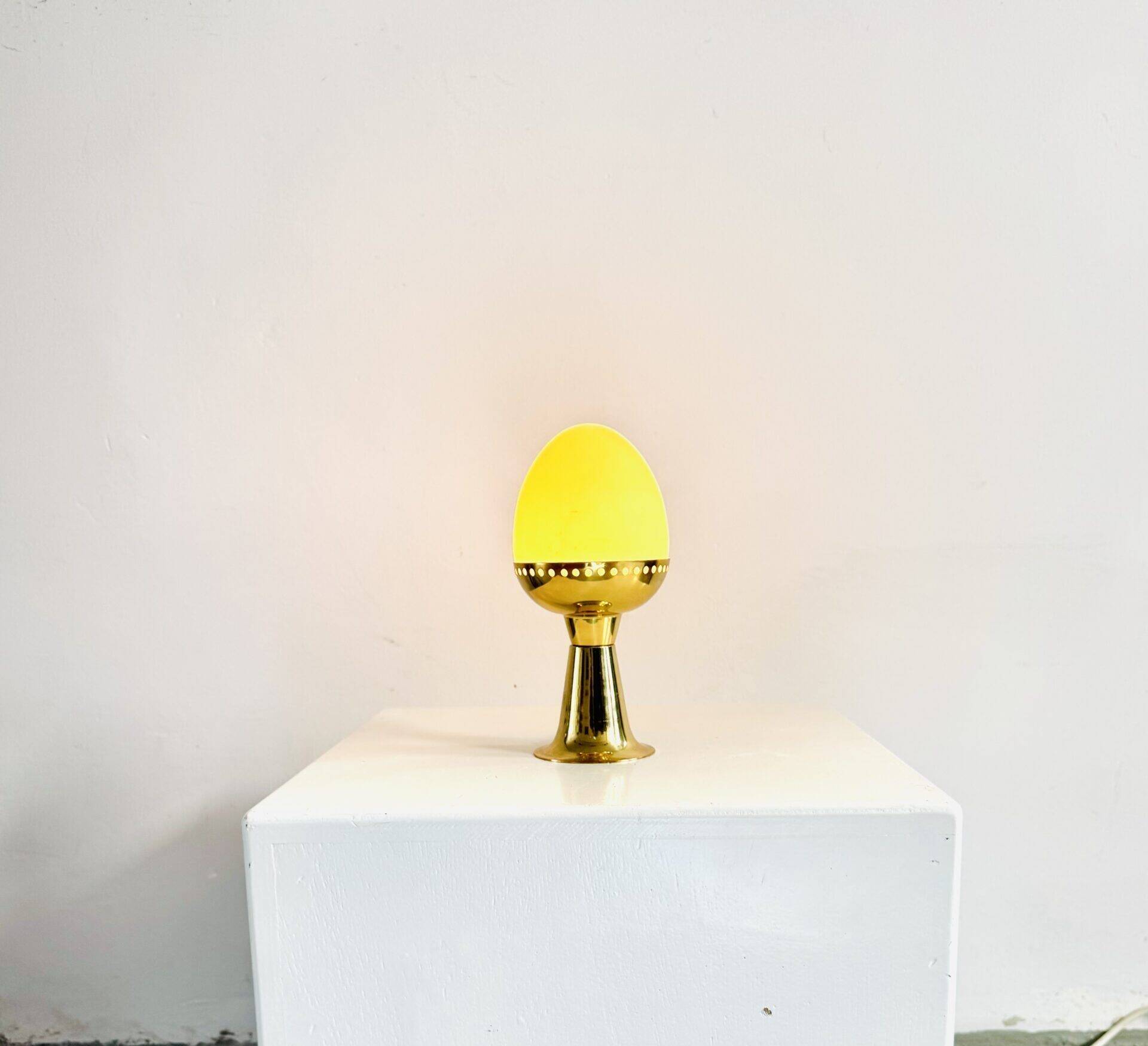 Model B-225/M Brass & Milk Glass Table Lamp By Hans-Agne Jakobsson For Markaryd Ab, Sweden 1960S