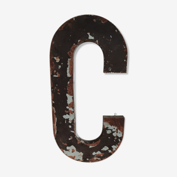 Industrial letter made of iron