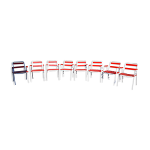 Lot 8 fauteuils - jardin