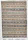 6x8 Vintage Green & Brown Striped Kilim Rug, Traditional Handmade Carpet
