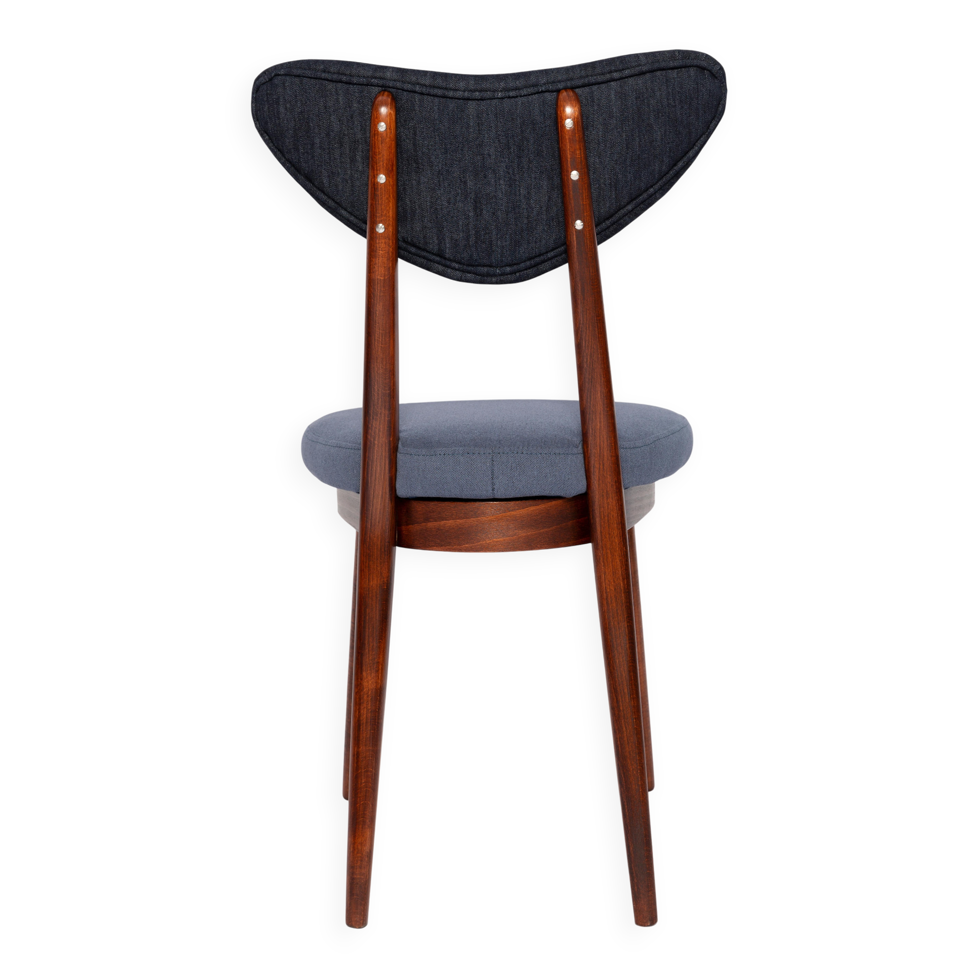 Mid-century dark blue denim armchair, Europe, 1960s