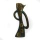 Brutalist Bronze Vase with the Twelve Signs of the Zodiac