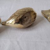 Trio of zoomorphic brass swan empty pockets
