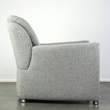 Fauteuil design Leolux modèle Fidamigo dans un beau tissu gris épais