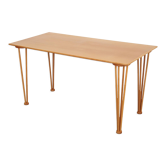 Table en frêne design des années 70