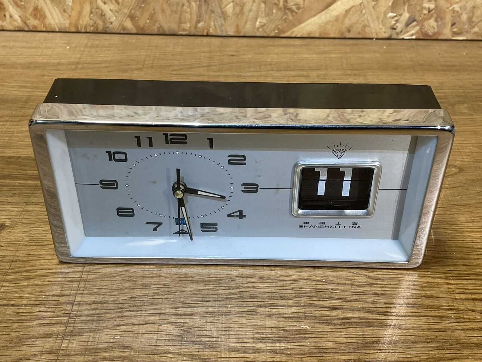 Vintage alarm clock, date ticket office, Diamond Shanghai, 60-70s