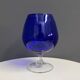 Empoli dark blue large glass shape vase 1960s