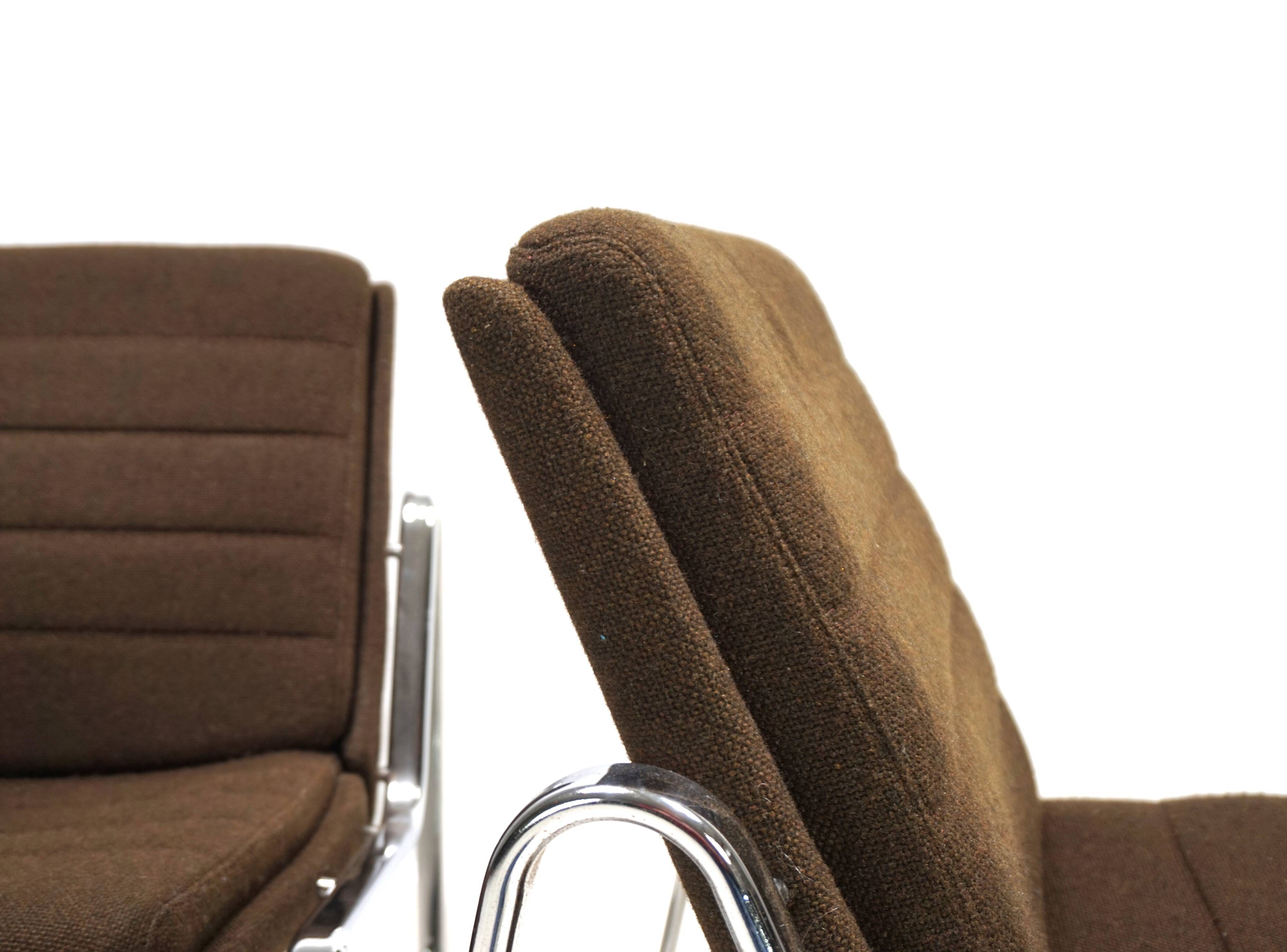Set of two Drabert chrome lounge chairs by Gerd Lange, 1970