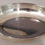 Silver metal bread basket