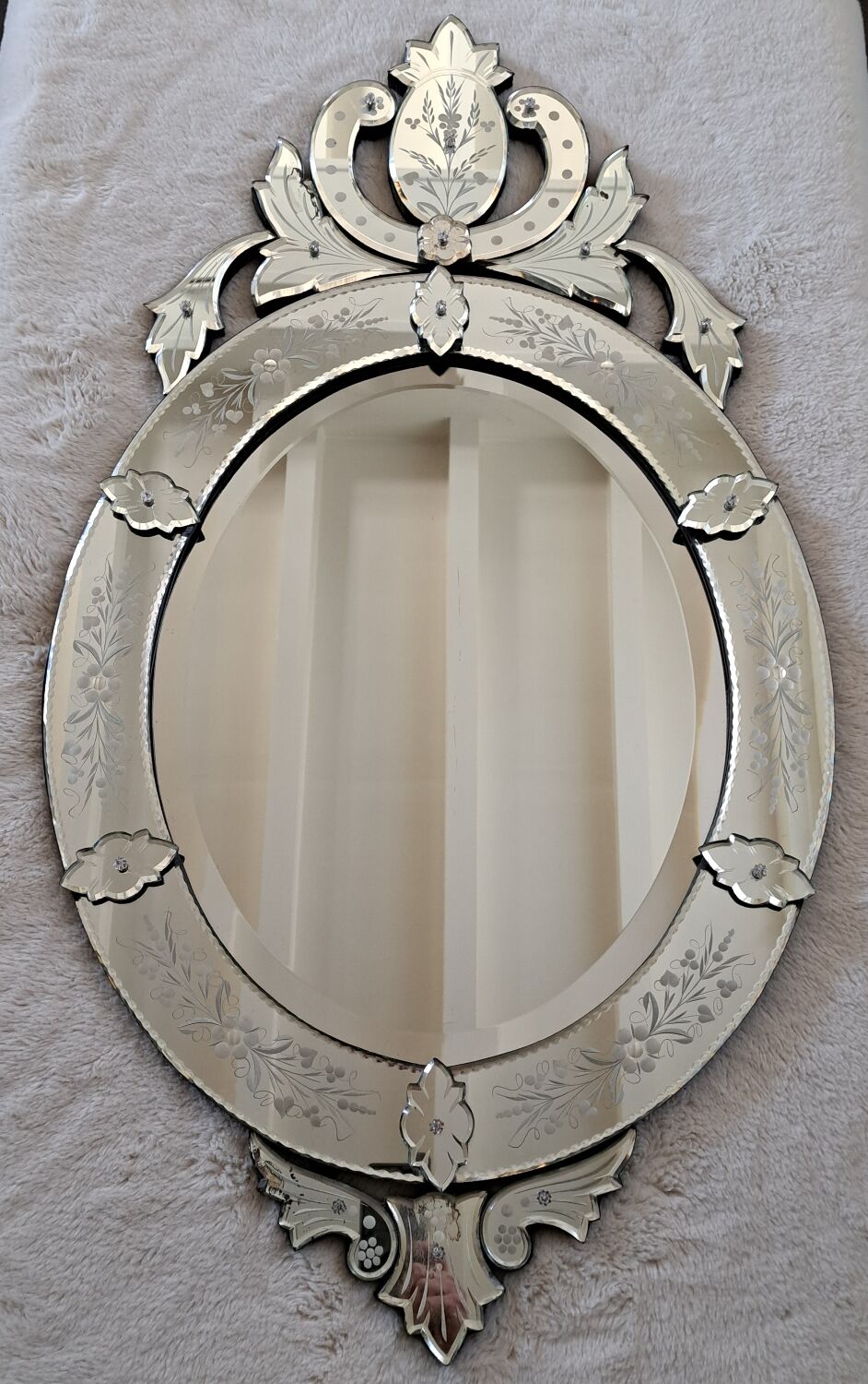 Oval Venetian mirror