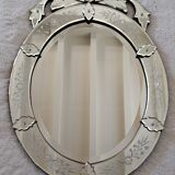 Oval Venetian mirror