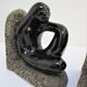 Pair of sculptural ceramic bookends design 70s