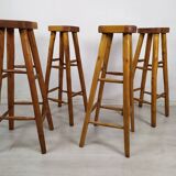 4 brutalist bar stools
