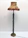 Ceramic floor lamp with little roses, 1950s