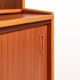 Scandinavian teak bookcase with writing desk, 1960s