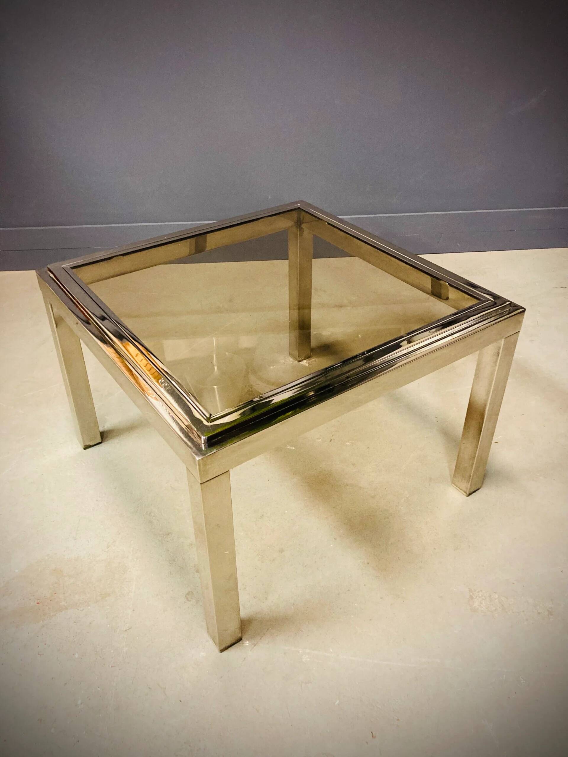 Belgo Chrom side table 1970s