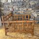 Vivai Del Sud rattan living room set: sofa, 2 armchairs and 1 coffee table
