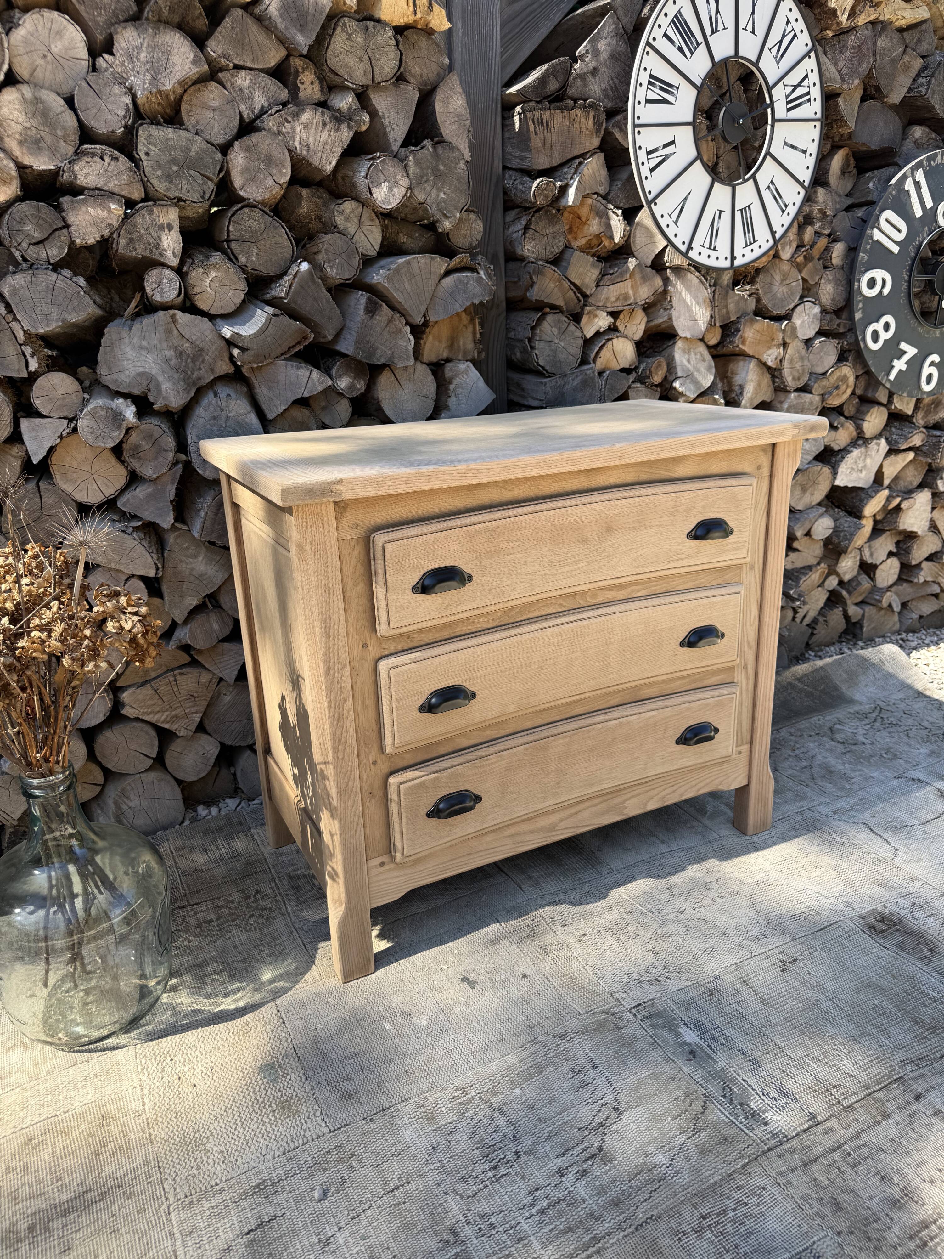 Commode chêne massif
