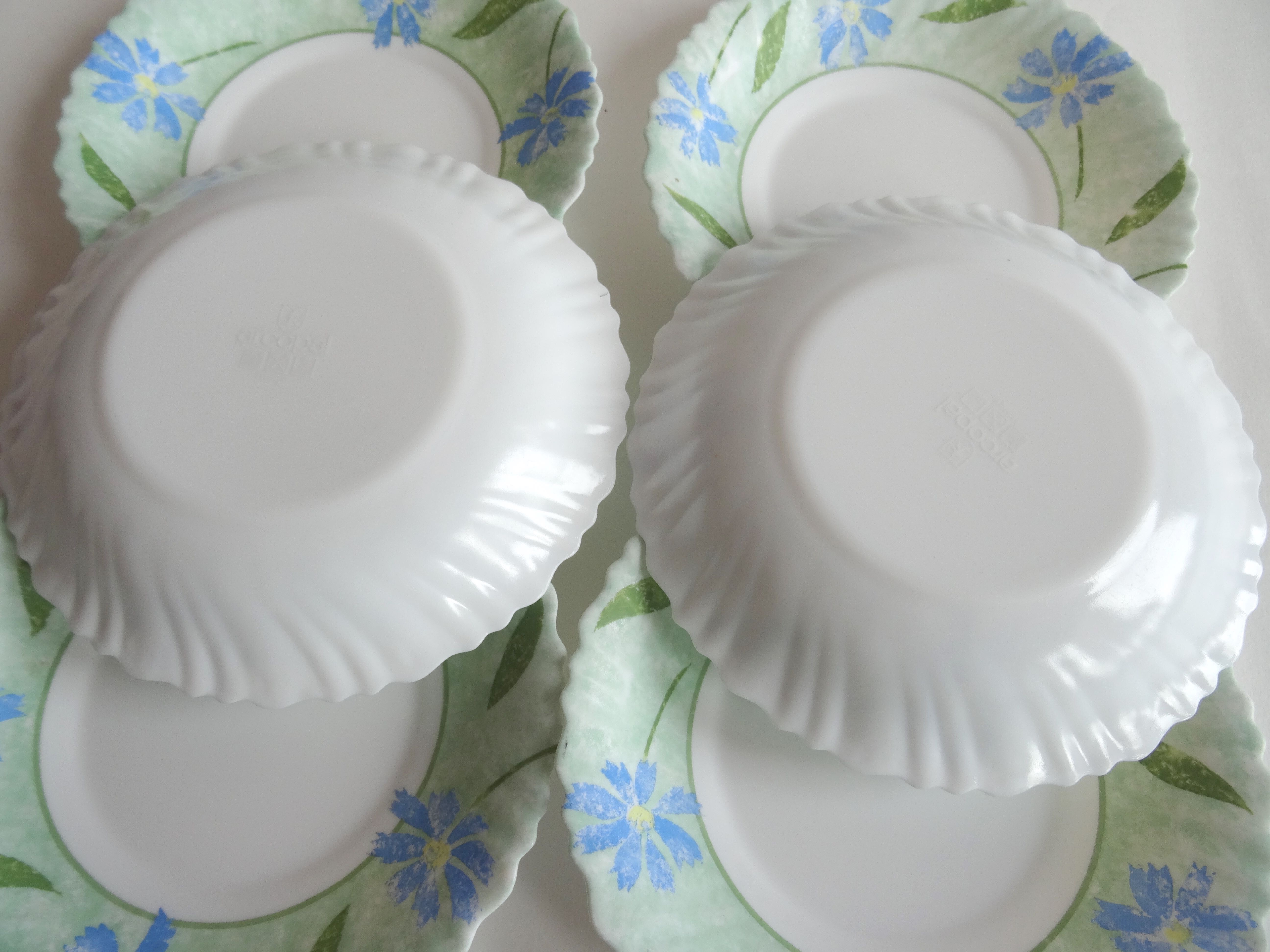 Green arcopal hollow plates