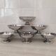 6 dessert bowls by Guy Degrenne in 18/10 stainless steel