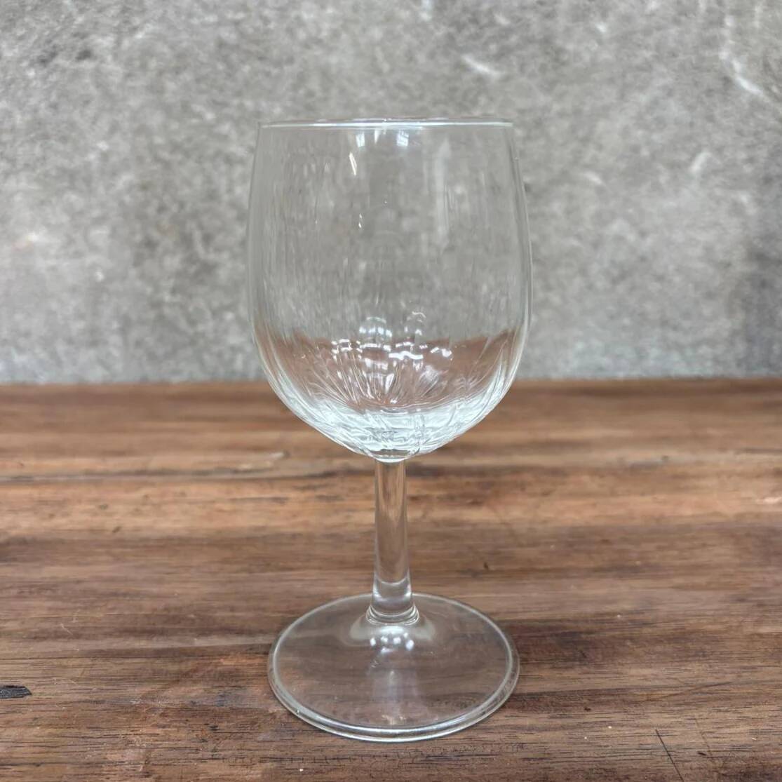 Set of stemmed wine glasses