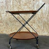 60s 70s teak serving trolley Jie Gantofta String Serving Trolley Sweden 60s