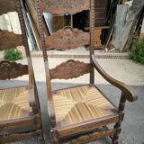 Pair of large and large armchairs from the end of the 19th century