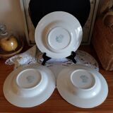 Anciennes assiettes creuses Lunéville English style