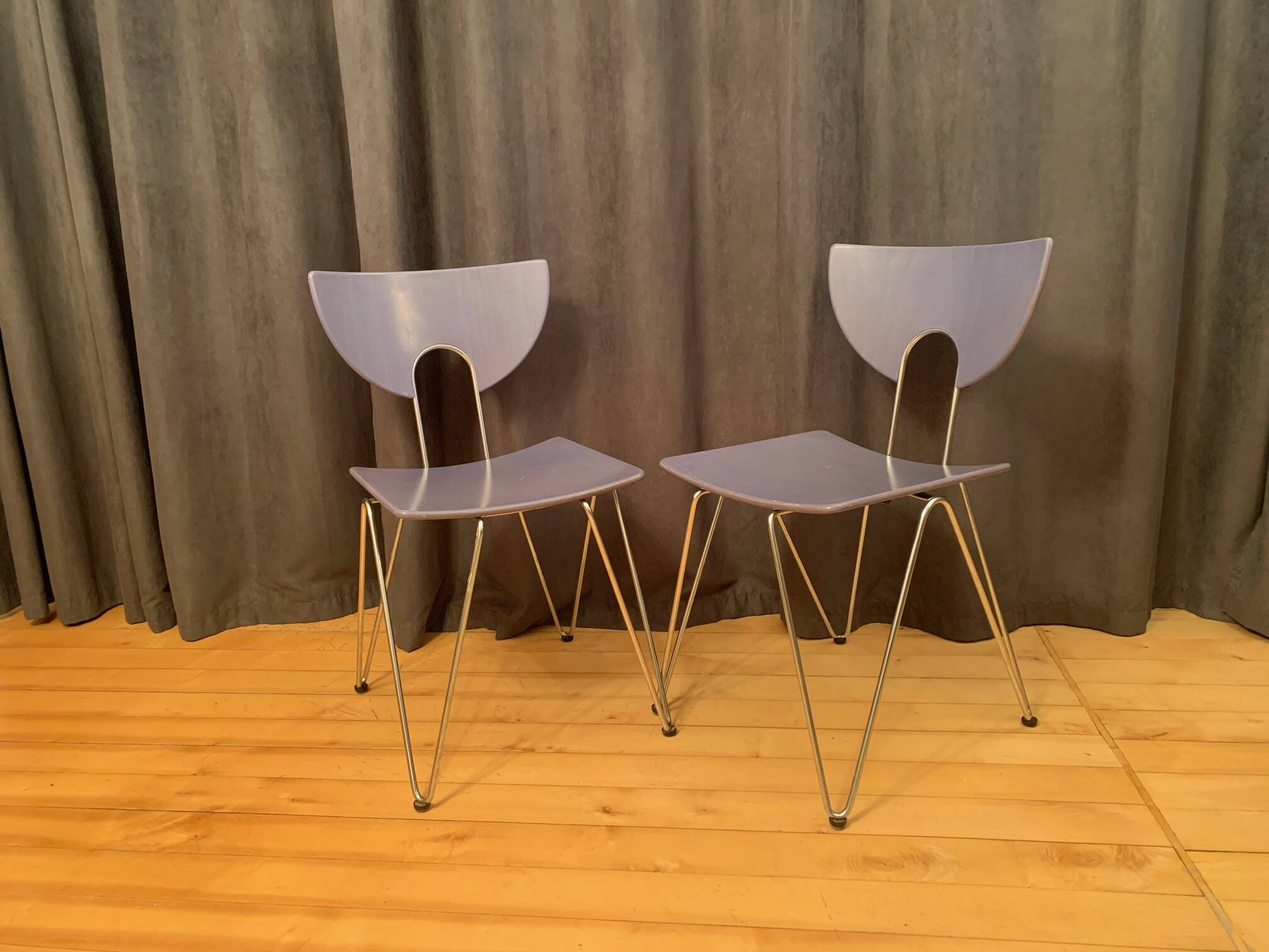 Pair of Mikado 1800 chairs, designed by Walter Leeman, Kusch+Co, Germany, 1970s