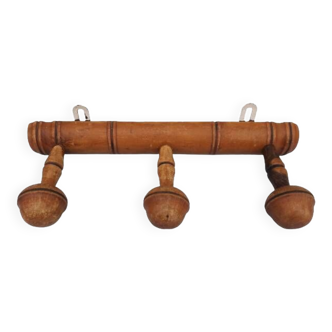 Wooden coat rack