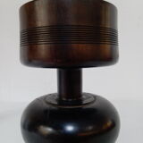 Solid wooden candlestick