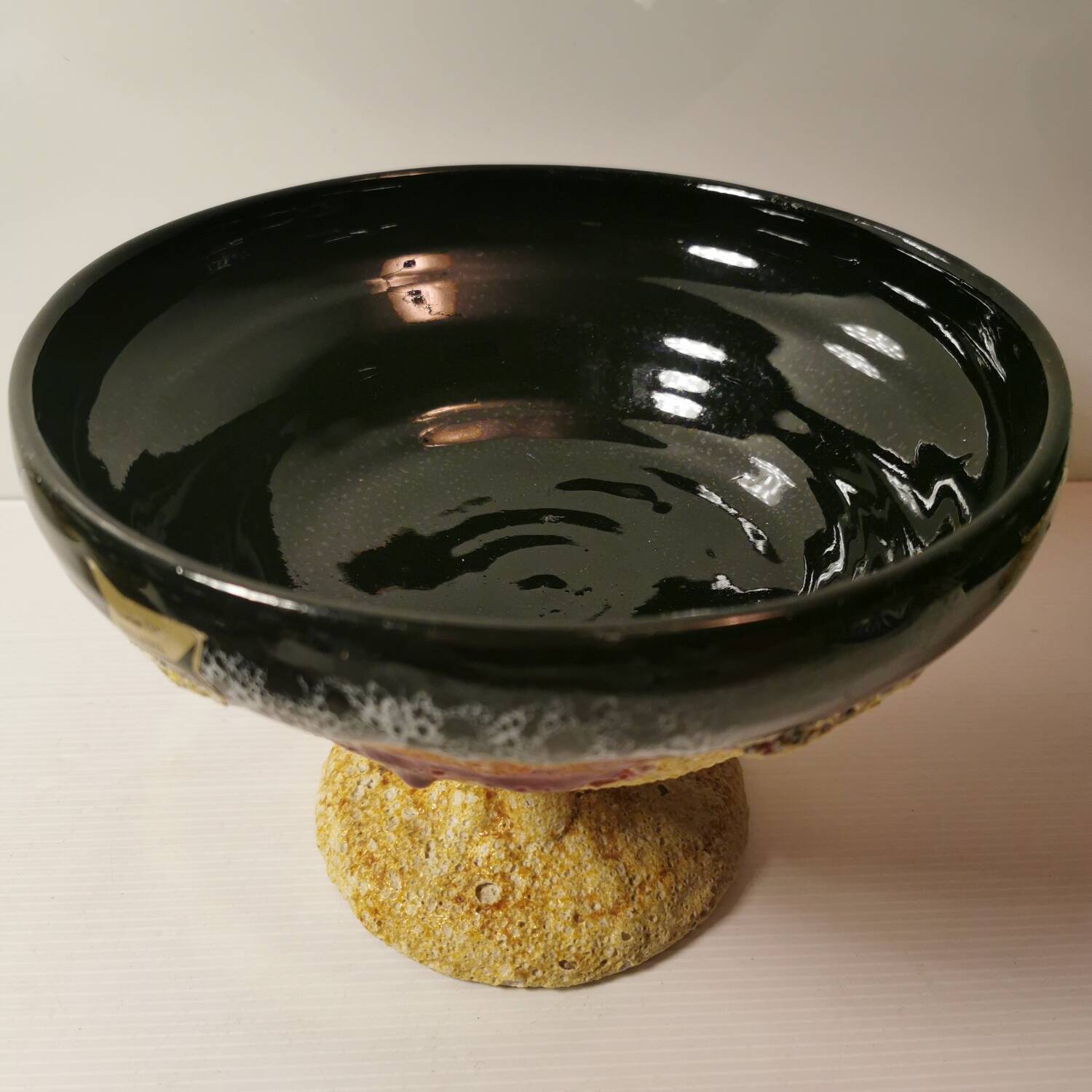 Fruit Salad, Punch or Sangria Service in Vallauris Fat Lava/Lave ceramic