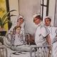 School poster of the 50s, Rossignol editions, mushroom picking