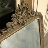 Antique mirror with molding