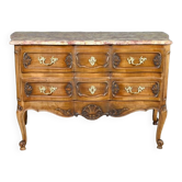 Walnut Sauté Crossbow Commode, Louis XV style – Early 20th century