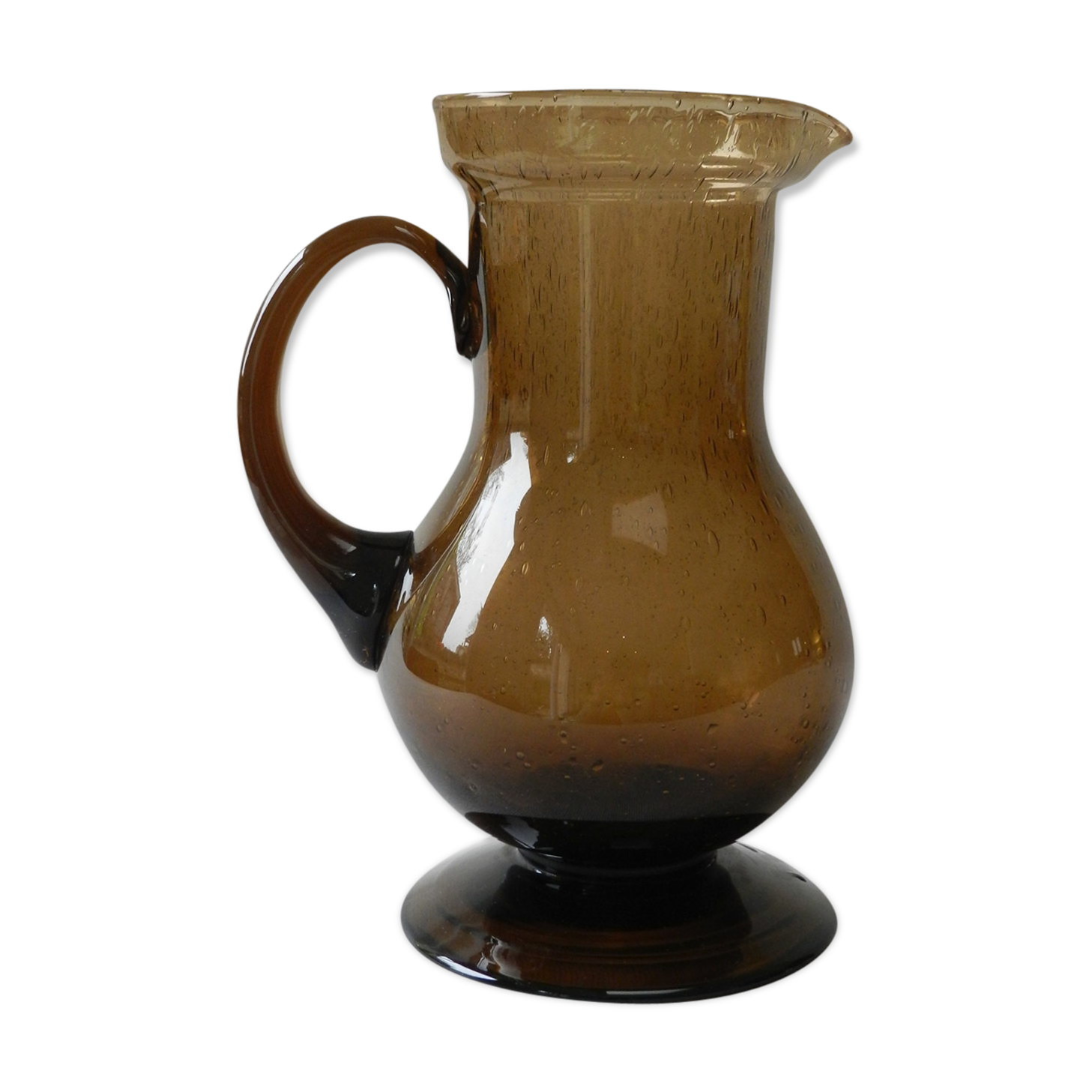 Vintage blown glass decanter