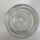 Vintage milk bottle in clear glass