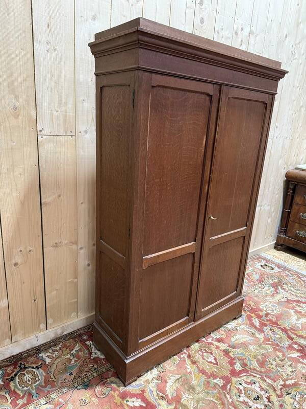 Armoire formant cartonnier en chêne massif 1900