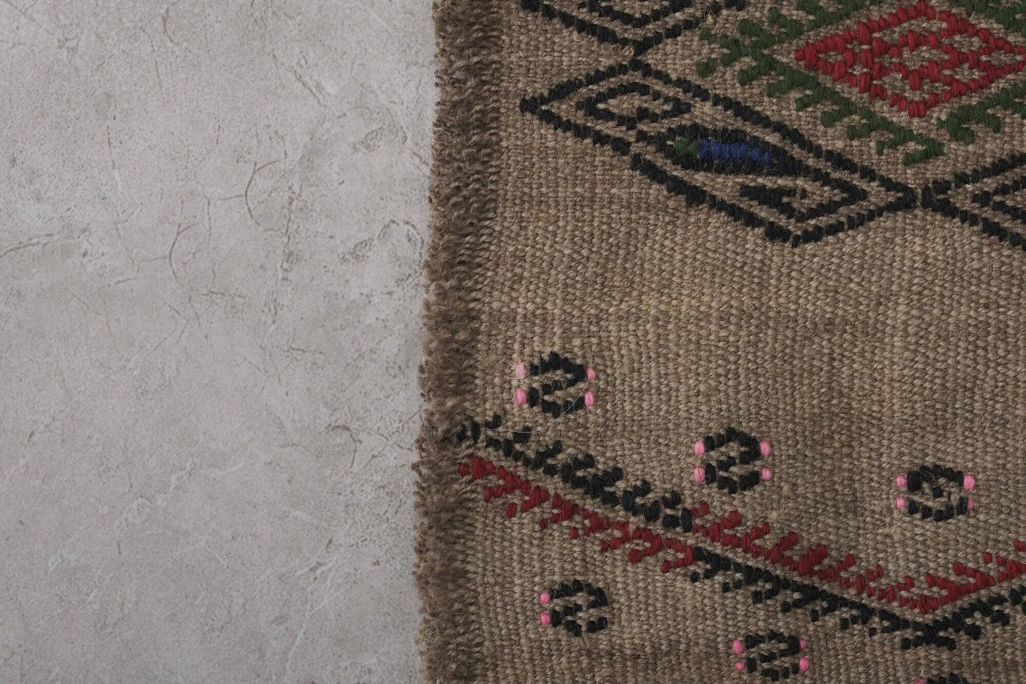 Vintage Turkish hallway rug 55x376 cm
